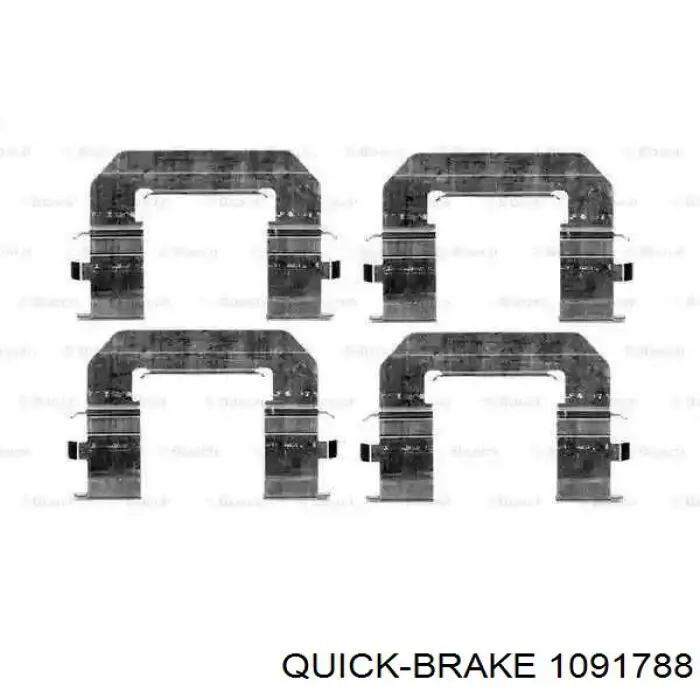 Ремкомплект гальмівних колодок Quick Brake 1091788 ціна, від 6.10 USD