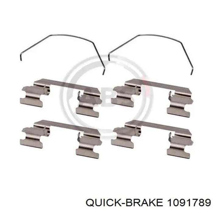 Ремкомплект гальмівних колодок 1091789 Quick Brake