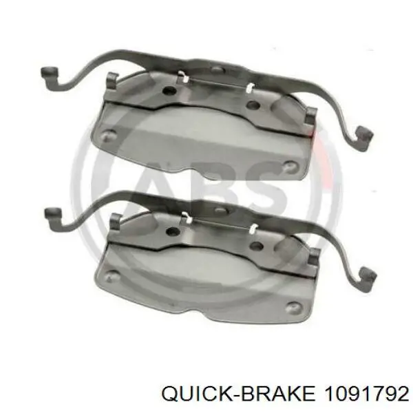 1091792 Quick Brake Комплект пружинок кріплення дискових колодок, передніх