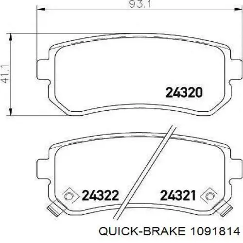 Купити 1091814 Quick Brake 