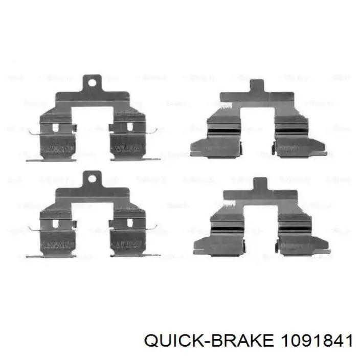 1091841 Quick Brake Комплект пружинок кріплення дискових колодок, передніх