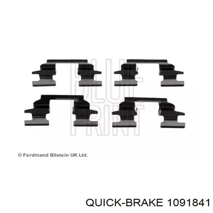 Купити 1091841 Quick Brake Комплект пружинок кріплення дискових колодок, передніх