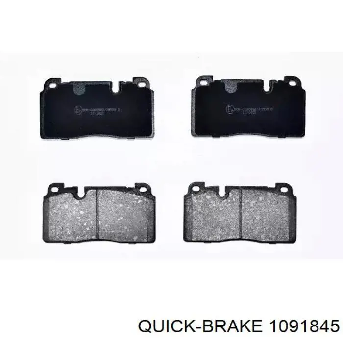 1091845 Quick Brake Комплект пружинок кріплення дискових колодок, передніх