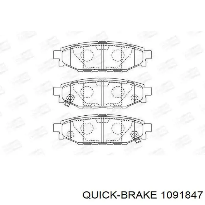Ремкомплект гальмівних колодок 1091847 Quick Brake