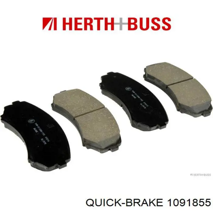 Ремкомплект гальмівних колодок 1091855 Quick Brake