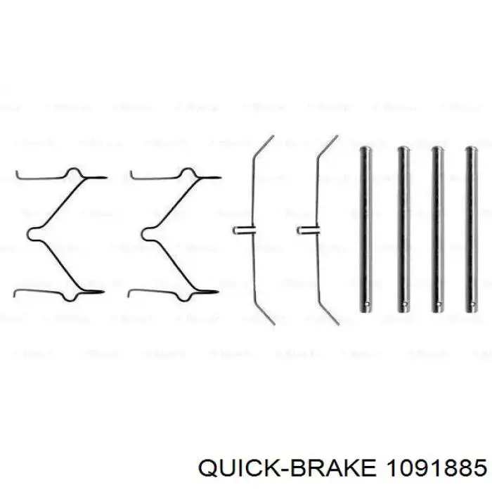 1091885 Quick Brake ремкомплект гальмівних колодок