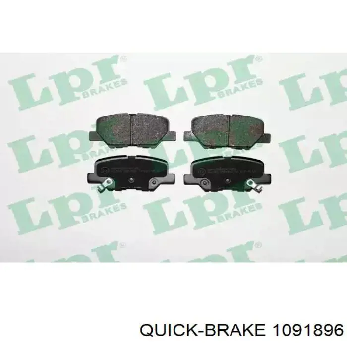 Колодки гальмові задні, дискові 1091896 Quick Brake