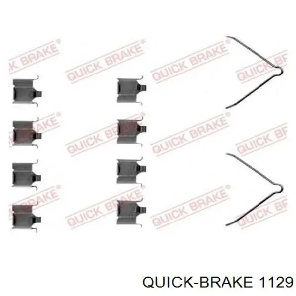 Ремкомплект гальмівних колодок 1129 Quick Brake