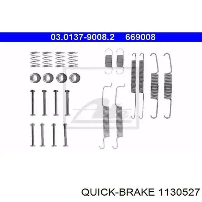 Пружинна засувка супорту Quick Brake 1130527 ціна, від 3.24 USD