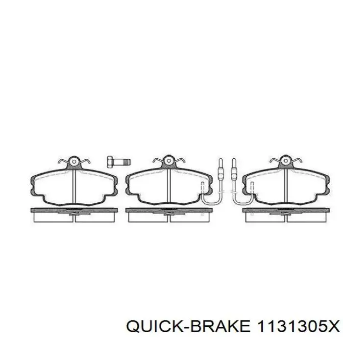 1131305X Quick Brake ремкомплект супорту гальмівного переднього