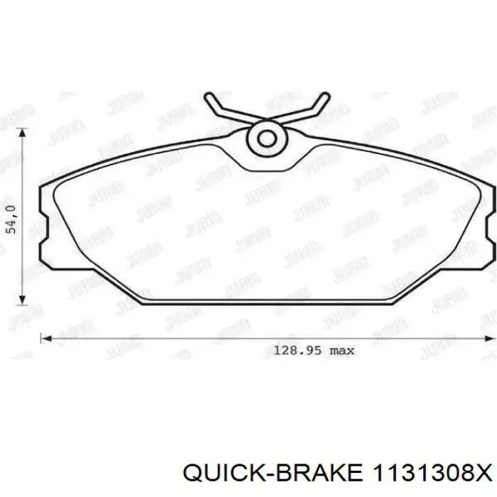 Ремкомплект супорту гальмівного переднього Quick Brake 1131308X ціна, від 6.38 USD