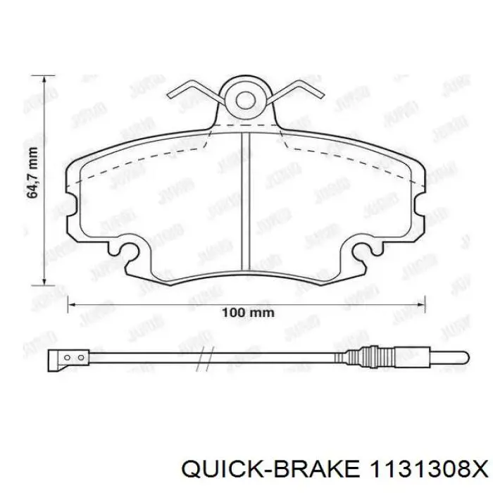 Купити 1131308X Quick Brake Ремкомплект переднього супорту