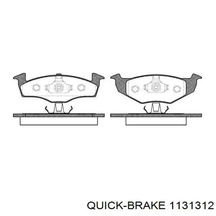 Ремкомплект супорту гальмівного переднього Quick Brake 1131312 ціна, від 4.25 USD