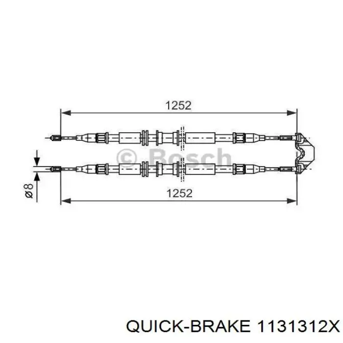 Ремкомплект супорту гальмівного переднього Quick Brake 1131312X ціна, від 3.69 USD