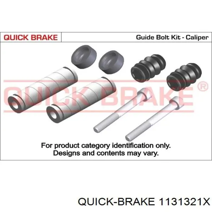 Ремкомплект супорту гальмівного переднього Quick Brake 1131321X ціна, від 7.01 USD