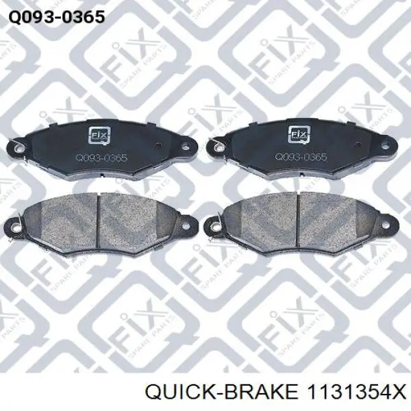 Ремкомплект суппорта гальмівного, переднього Quick Brake 1131354X