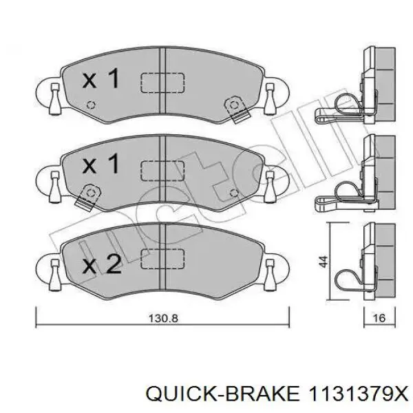 Купити 1131379X Quick Brake Ремкомплект переднього супорту