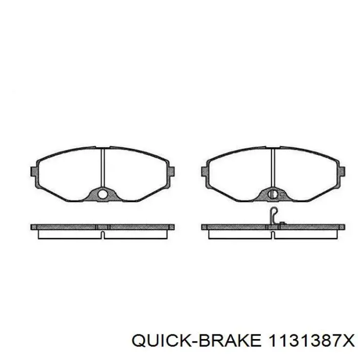 Купити 1131387X Quick Brake Ремкомплект переднього супорту