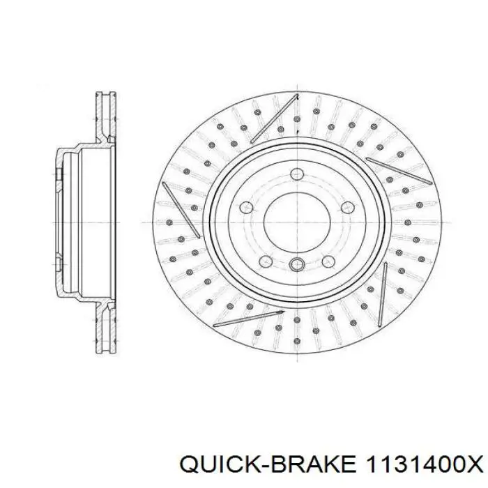 Ремкомплект переднього супорту 1131400X Quick Brake