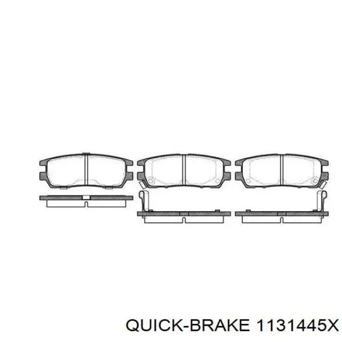 1131445X Quick Brake Ремкомплект заднього гальмівного супорта