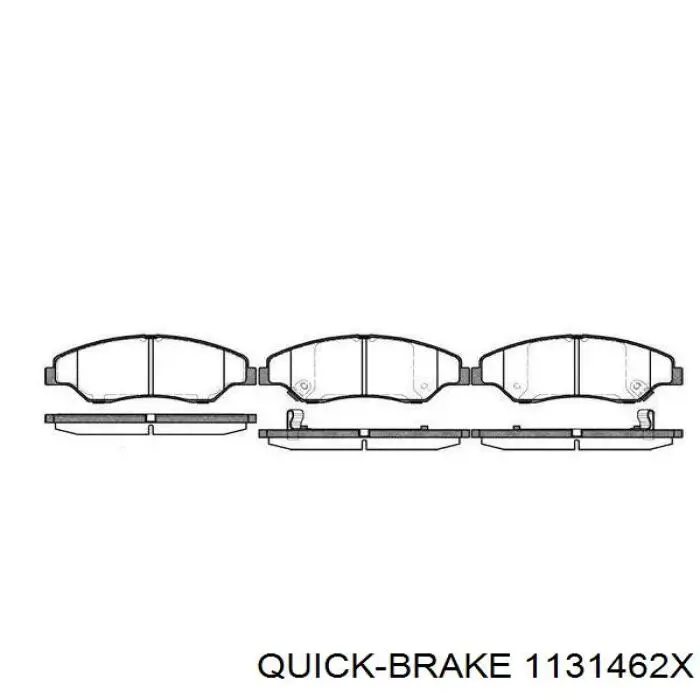 Ремкомплект супорту гальмівного переднього Quick Brake 1131462X ціна, від 6.53 USD