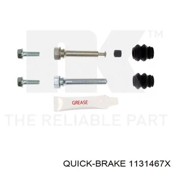 Направляюча супорту переднього Quick Brake 1131467X ціна, від 6.34 USD