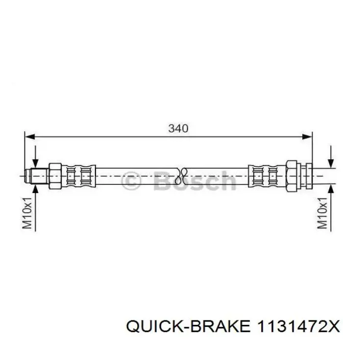 Направляюча супорту переднього Quick Brake 1131472X