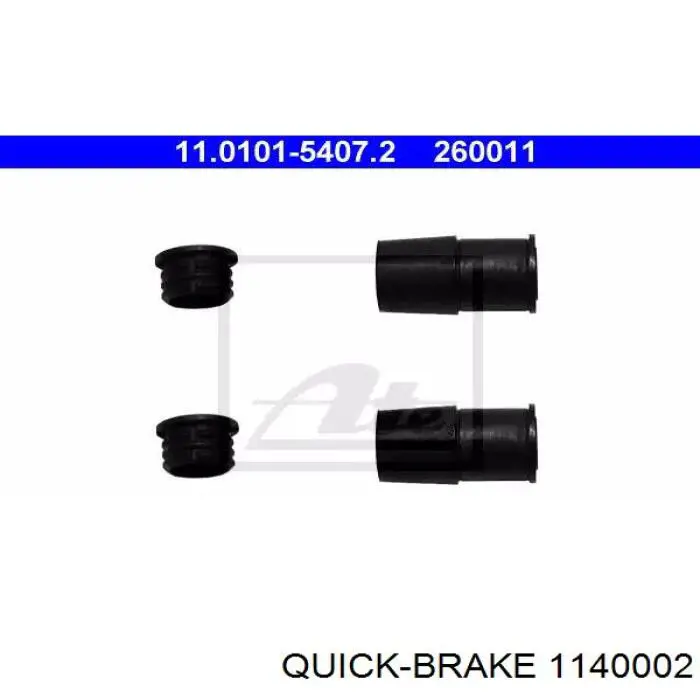 Ремкомплект супорту гальмівного переднього Quick Brake 1140002 ціна, від 5.07 USD