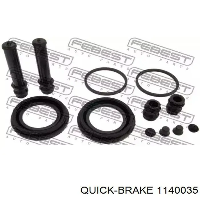 Ремкомплект супорту гальмівного переднього Quick Brake 1140035 ціна, від 3.06 USD