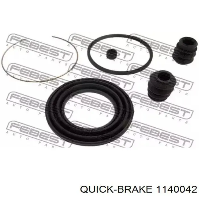 Ремкомплект суппорта гальмівного, переднього Quick Brake 1140042