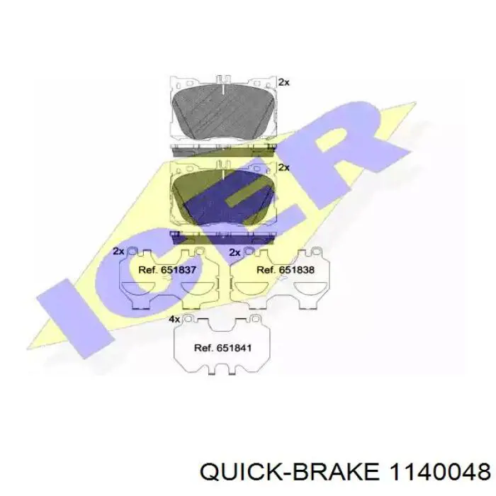 Купити D43601 Autofren Ремкомплект переднього супорту
