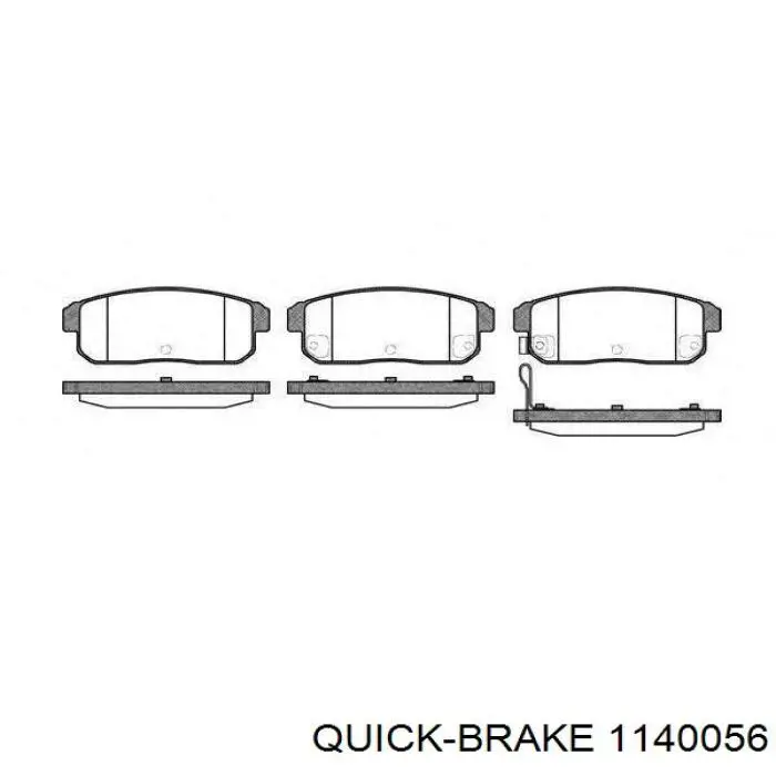 1140056 Quick Brake ремкомплект супорту гальмівного переднього