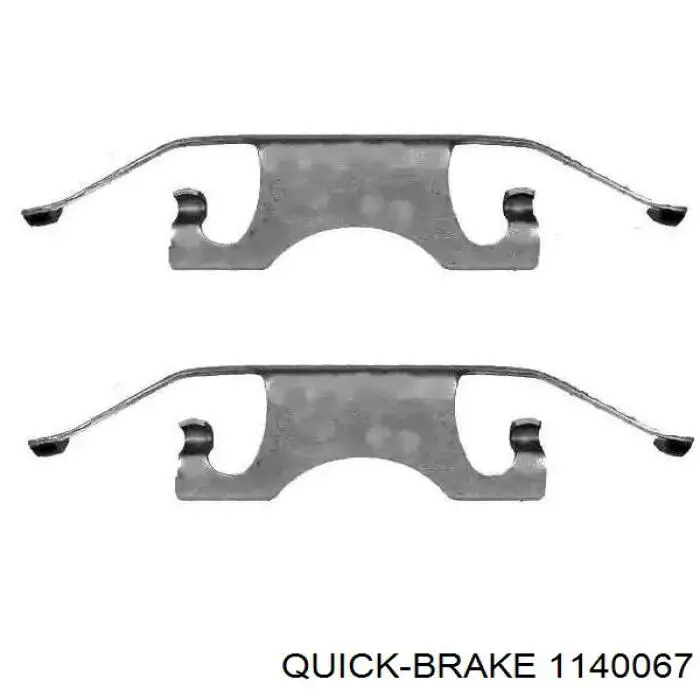 Ремкомплект супорту гальмівного переднього Quick Brake 1140067 ціна, від 5.23 USD