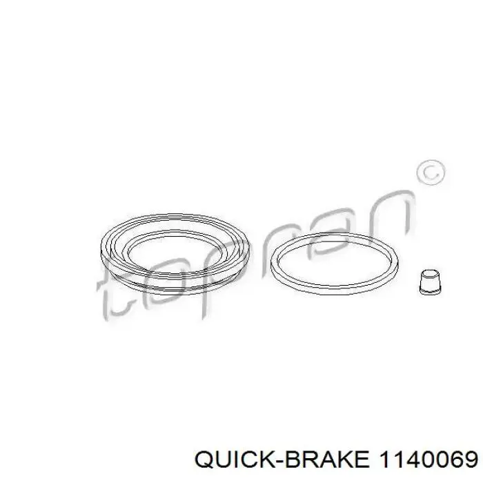 Купити 1140069 Quick Brake Супорт гальмівного, заднього
