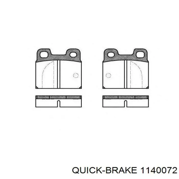 Ремкомплект супорту гальмівного заднього Quick Brake 1140072 ціна, від 3.70 USD