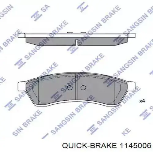 Купити 1145006 Quick Brake Супорт гальмівного, заднього