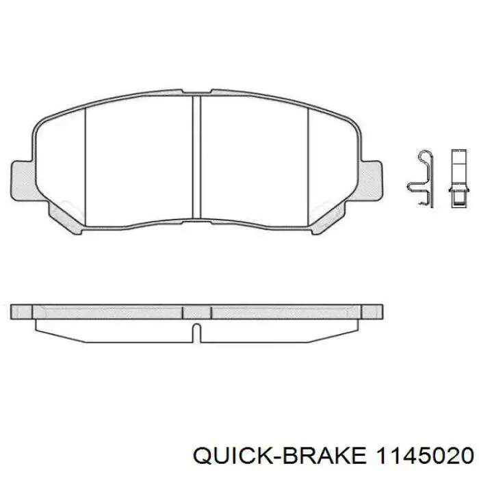 Купити 1145020 Quick Brake Супорт гальмівного, заднього