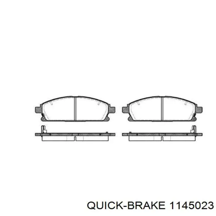 Ремкомплект супорту гальмівного переднього Quick Brake 1145023 ціна, від 18.82 USD