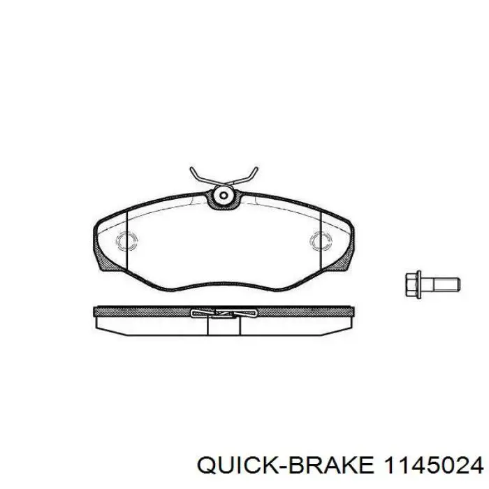 Ремкомплект супорту гальмівного заднього Quick Brake 1145024 ціна, від 11.66 USD