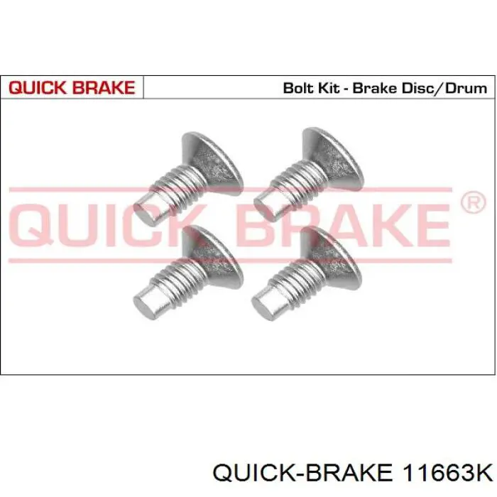 Болт гальмівного диска Quick Brake 11663K ціна, від 1.67 USD