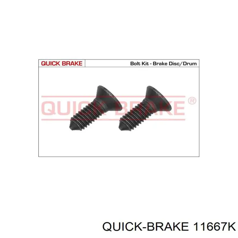 11667K Quick Brake Болт/гайка кріплення