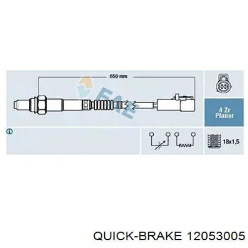 Ремонтний комплект гальма стоянки Quick Brake 12053005 ціна, від 20.44 USD