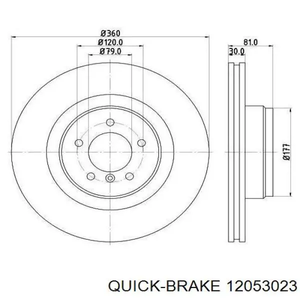 Регулятор заднього барабанного гальма Quick Brake 12053023 ціна, від 15.38 USD