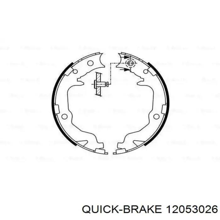 Купити 12053026 Quick Brake Регулятор заднього барабанного гальма
