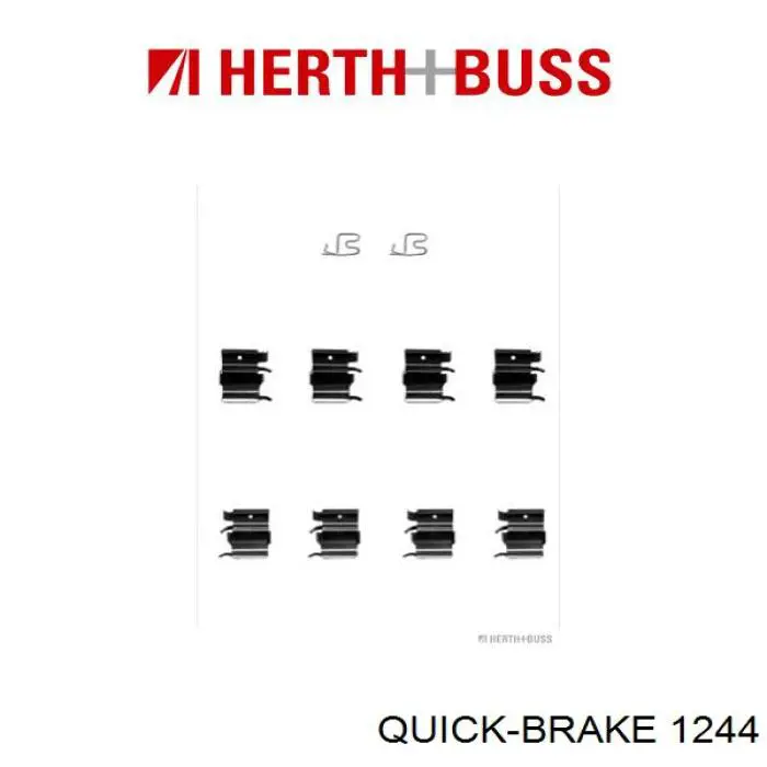 1244 Quick Brake комплект пружинок кріплення дискових колодок, передніх