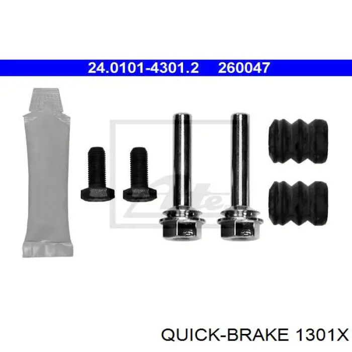 1301X Quick Brake ремкомплект супорту гальмівного переднього
