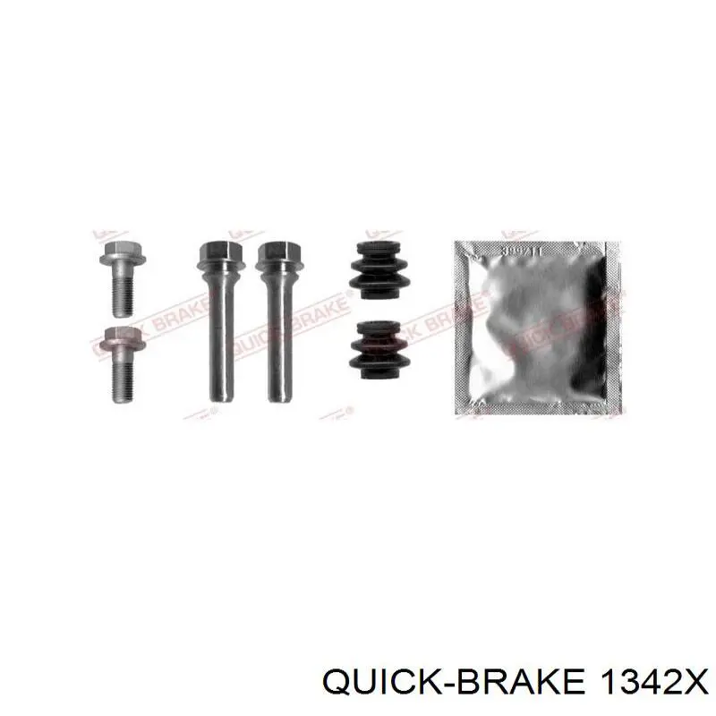Направляюча супорту переднього Quick Brake 1342X ціна, від 5.61 USD