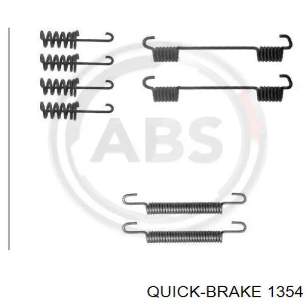 Ремкомплект супорту гальмівного переднього 1354 Quick Brake