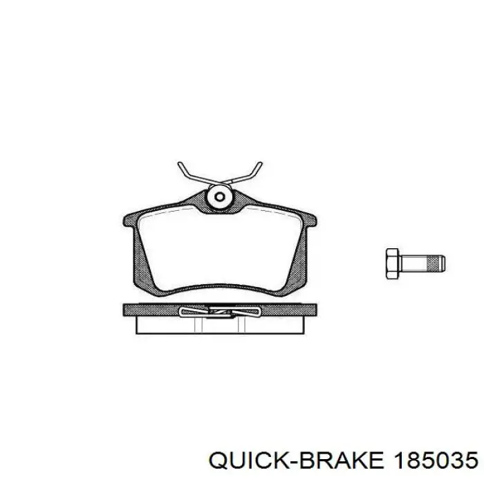 Поршень супорту гальмівного, переднього 185035 Quick Brake