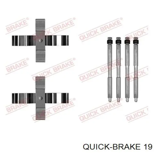 Штуцер прокачування супорту гальмівного, переднього 19 Quick Brake
